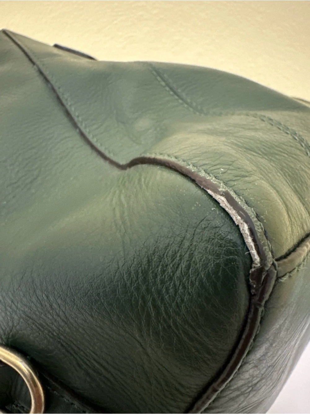Coach Campbell Forest Green Buttery Leather Purse Satchel Handbag Very Good Cond - Picture 12 of 14